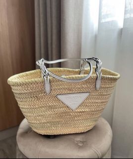 (On hand) Prada Raffia Beach Bag