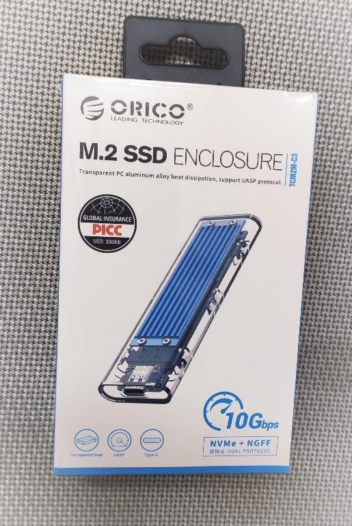 ORICO Dual Protocol M.2 SSD Case Support M2 NVME NGFF SATA SSD Disk For PCIE