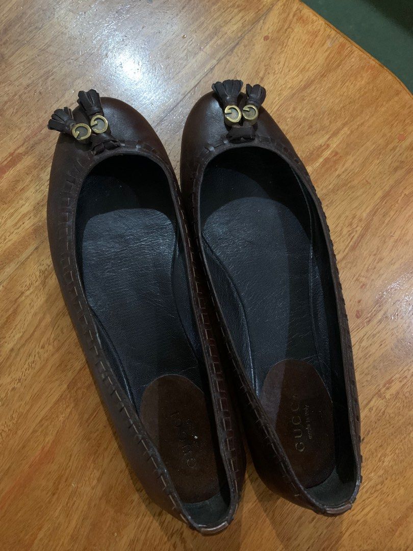 Original Gucci flats Women s Fashion Footwear Flats Sandals on Carousell