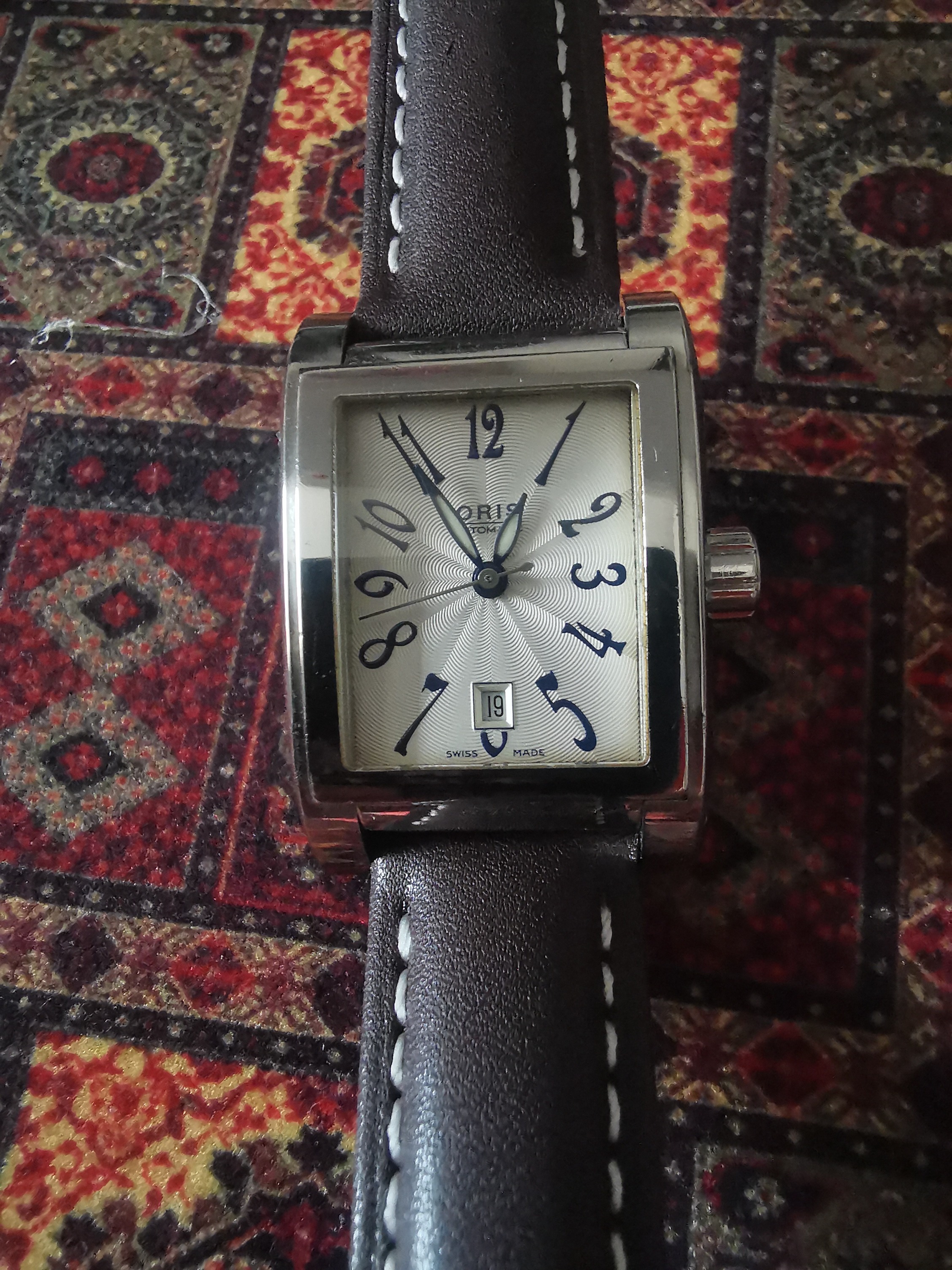 Oris rectangular date automatic discount