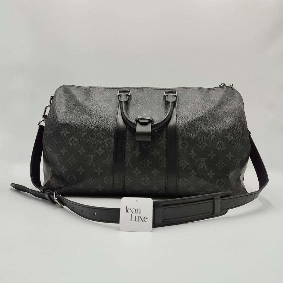 P2348 LV Keepall Bandouliere 45 Monogram Eclipse Duffle Bag