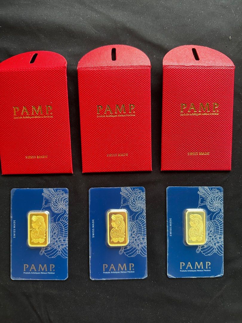 PAMP Swiss Fine Gold Bars (2.5g) (Category: Body Jewelry) located in Makati City. Submitted by inheritbequeathco (Listing ID 1276607344, Image 1). Description: Swiss Fine Gold (20g) with 999.9 purity assayed by Produits Artistiques Metaux Precieux (PAMP) Each gold bar is sold at ₱19,500.00 each Bars sold separately. Payment may be issued by cash or bank transfer only 🎁 Accepted offers means deal has been made. Negotiations are good for business.