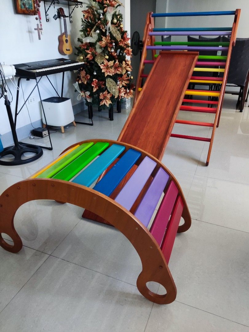 Pickler Rocker Pickler Triangle with Reversible Ramp and Rocker, Hobbies & Toys, Toys ...