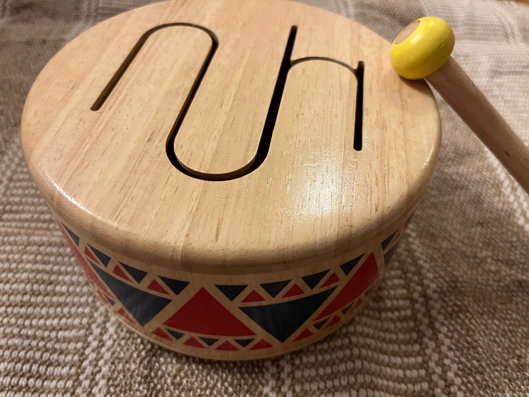 Plan Toys Wooden Toys 6404 Solid Drum 5697 Pastry Dough Set 4125 - Main Image