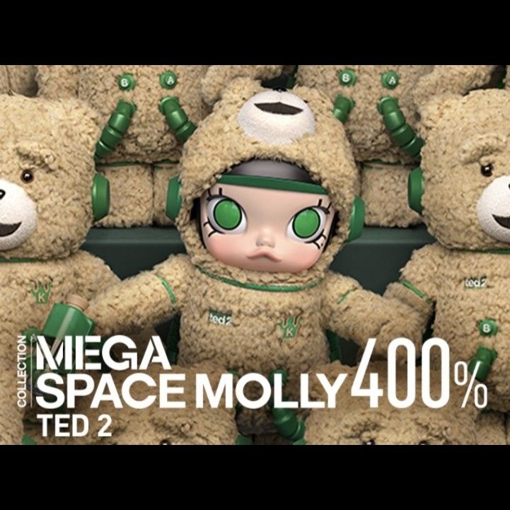 POPmart Mega Space Molly x Ted 2 400%, Hobbies & Toys, Toys