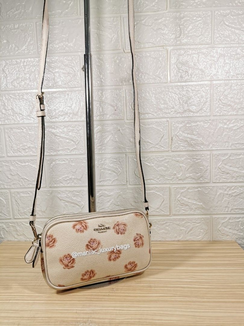 Sadie crossbody clutch shop with rose print