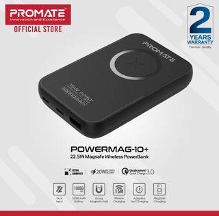 Promate Powermag Magsafe Wireless Powerbank for iPhone and Android