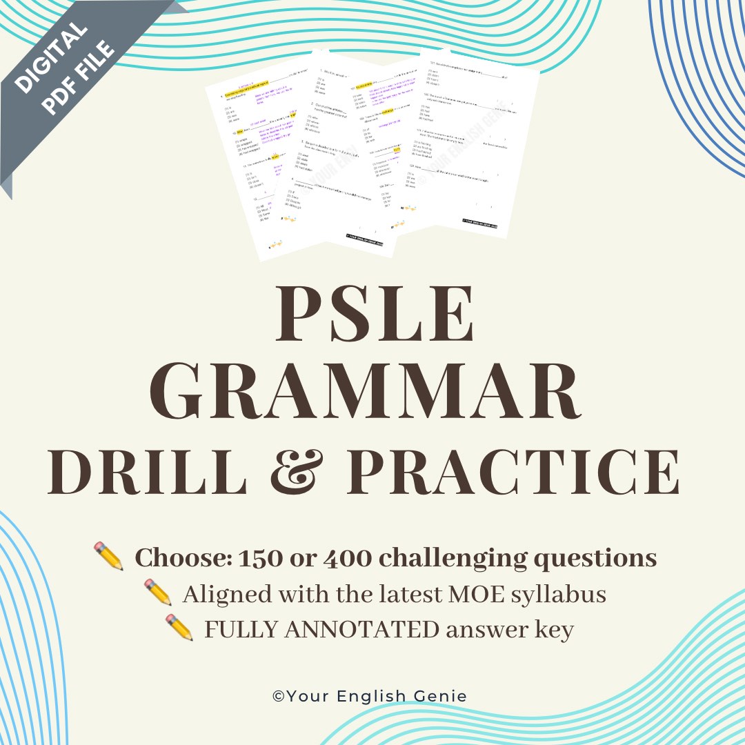 Psle Question Sample PSLE Grammar Practice Questions + A Fully Annotated Answer Key (Primary ...