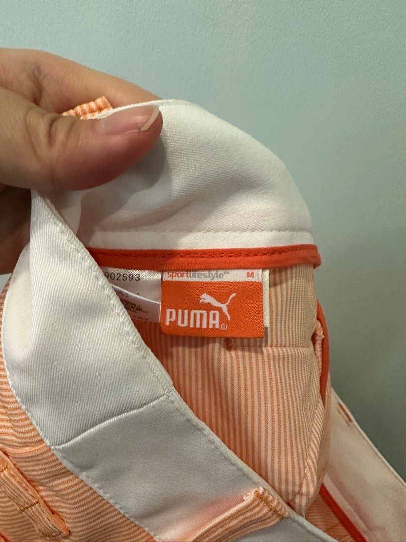 Puma golf shorts orange Women s Fashion Bottoms Shorts on Carousell