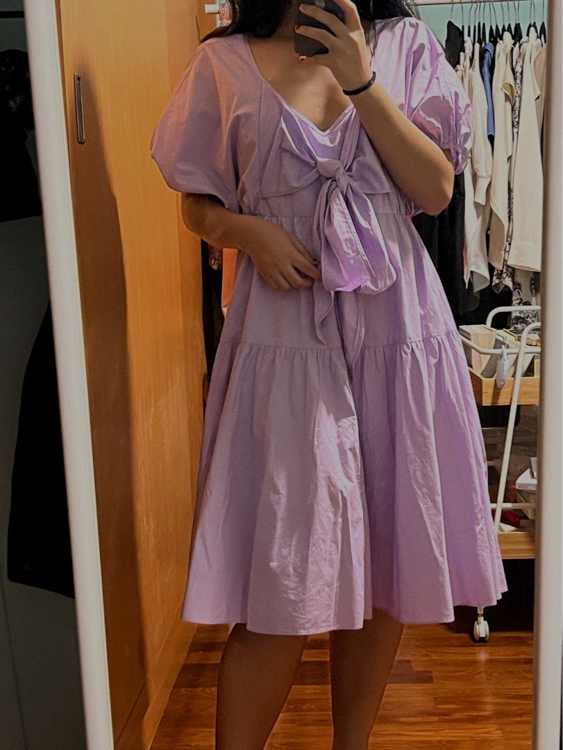 Purple best sale babydoll dress