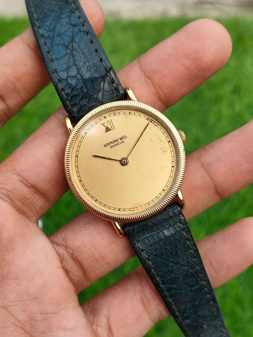 RAYMOND WEIL 7009 Manual Winding 18K Goldplated ORIGINAL Rare Item