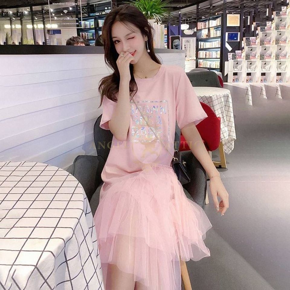 Oversized store mesh dress