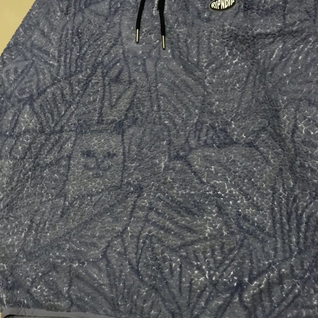 Ripndip nerm leaf lavender half zip fleece hoodie sales