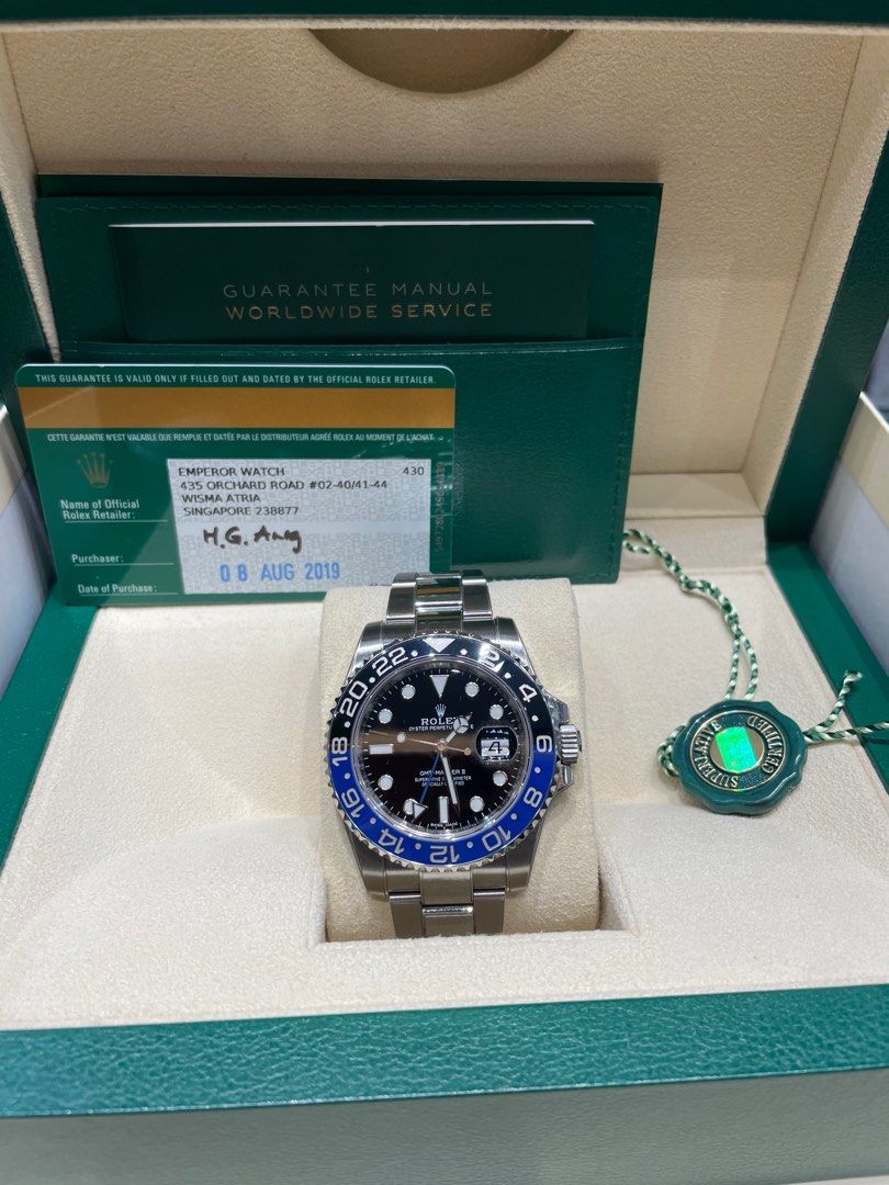 Rolex GMT 2019 Batman 116710BLNR Luxury Watches on Carousell