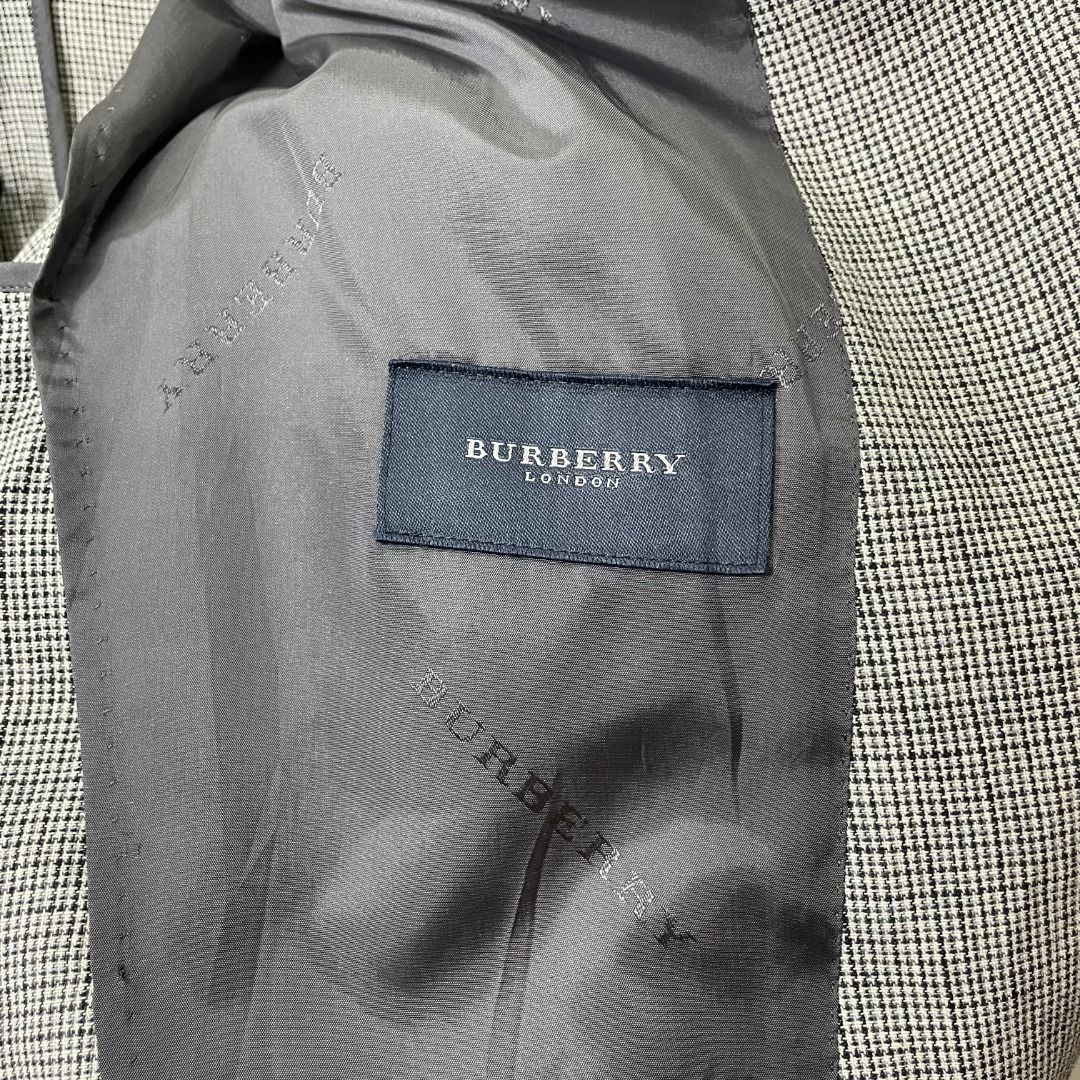 SALE L BURBERRY LONDON BLAZER SUIT JACKET COTTON HEMP