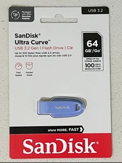 Sandisk 64GB Ultra Curve USB 3.2 Gen 1 Navy Blue
