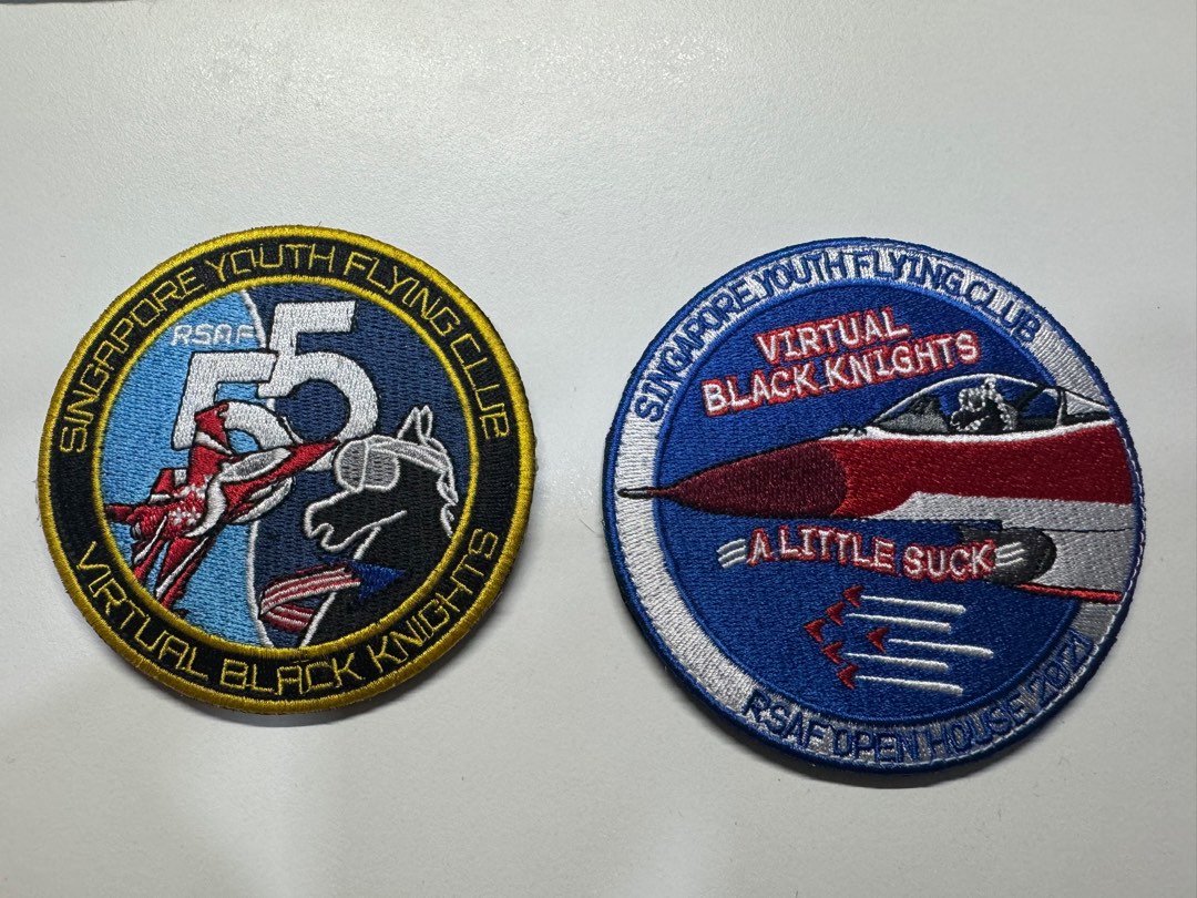 Singapore Youth Flying Club Virtual Black Knight Morale Patch (RSAF 55