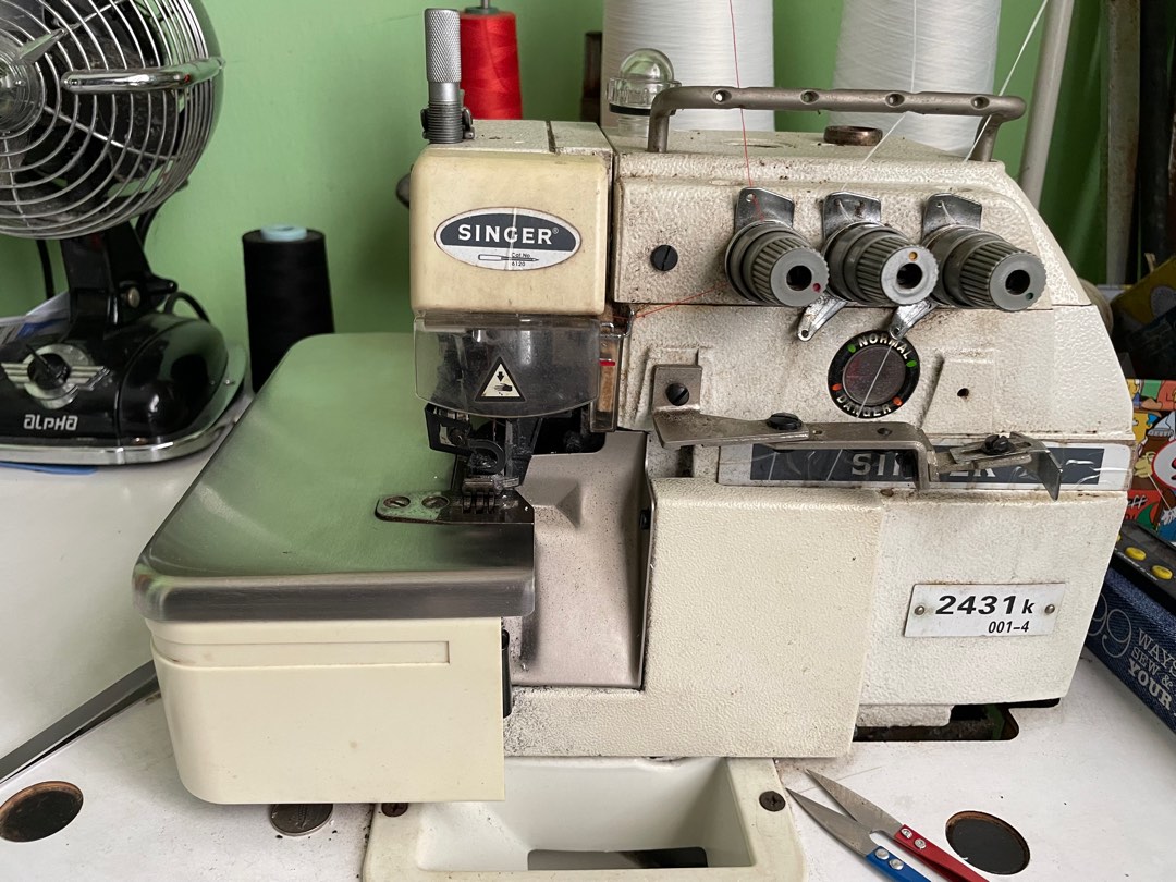 Singer Overlock Sewing Machine Industrial Mesin Jahit Tepi Industry