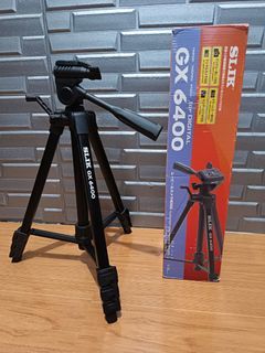 SLIK tripod GX 6400 4 stage lever lock 21mm pipe diameter 3 way With Original Box,Slik pouch,papers | Made in Japan 💯