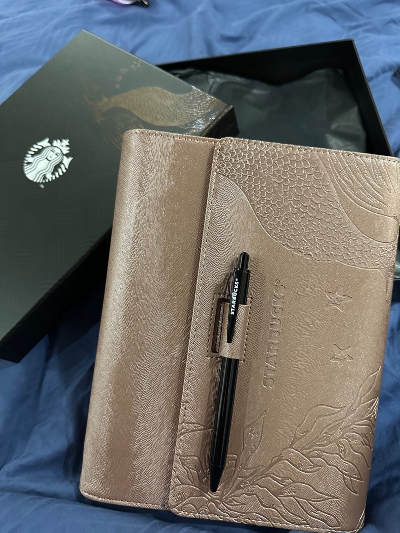 STARBUCKS PLANNER 2025 ROSE GOLD, Hobbies & Toys, Stationary & Craft