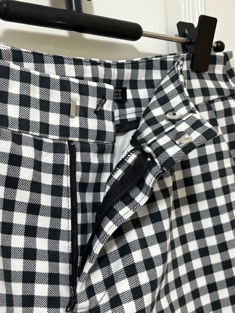 Checkered cigarette pants sale
