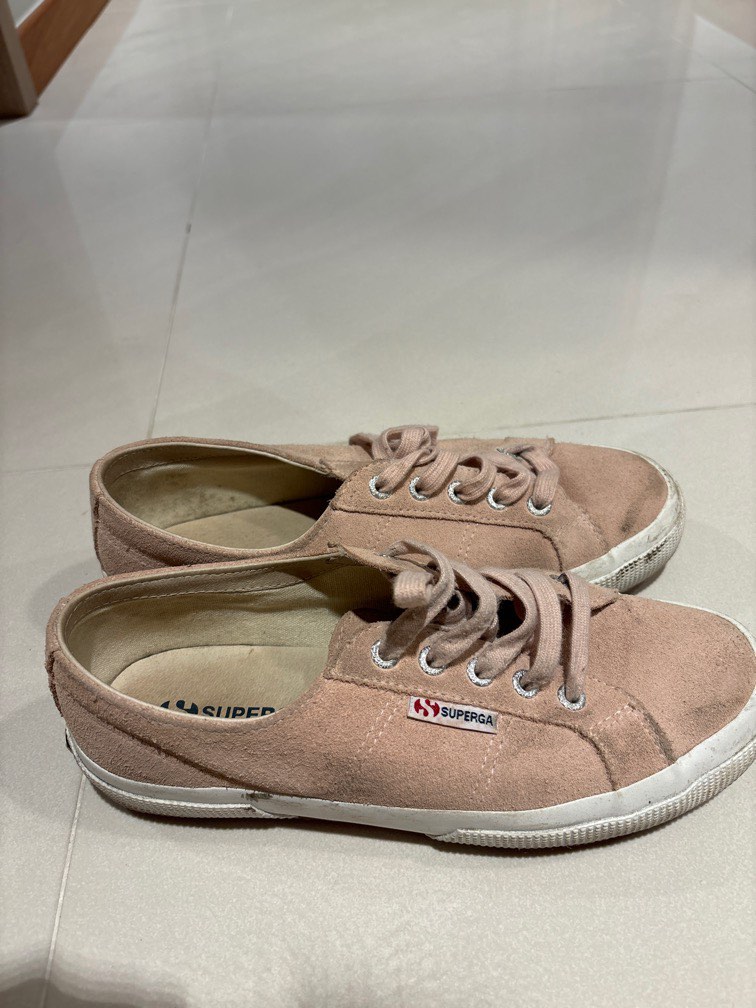 Superga 2730 Flatform Pink Suede Sneakers Women s Fashion