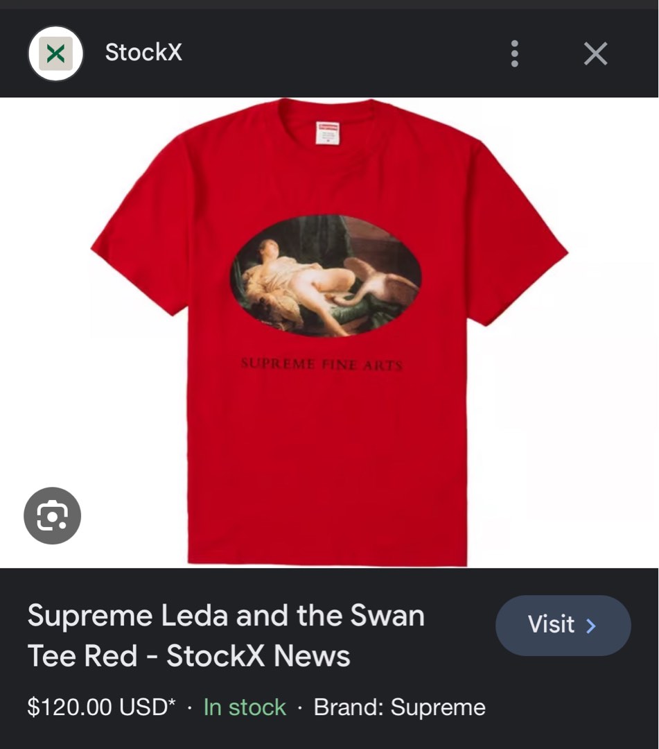 Supreme deals swan shirt