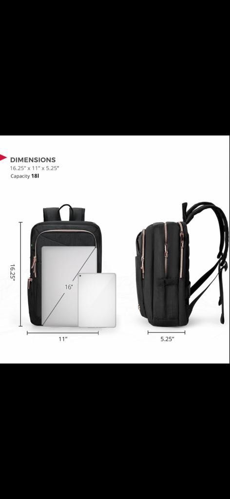 Swissdigital Design Backpack Black with Rose Gold Zippers College