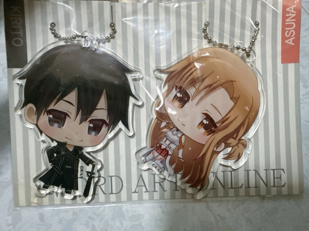 Sword art hot sale online keychains