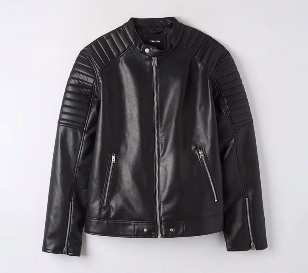 Terranova Leather Jacket, Men's Fashion, Coats, Jackets and Outerwear ...