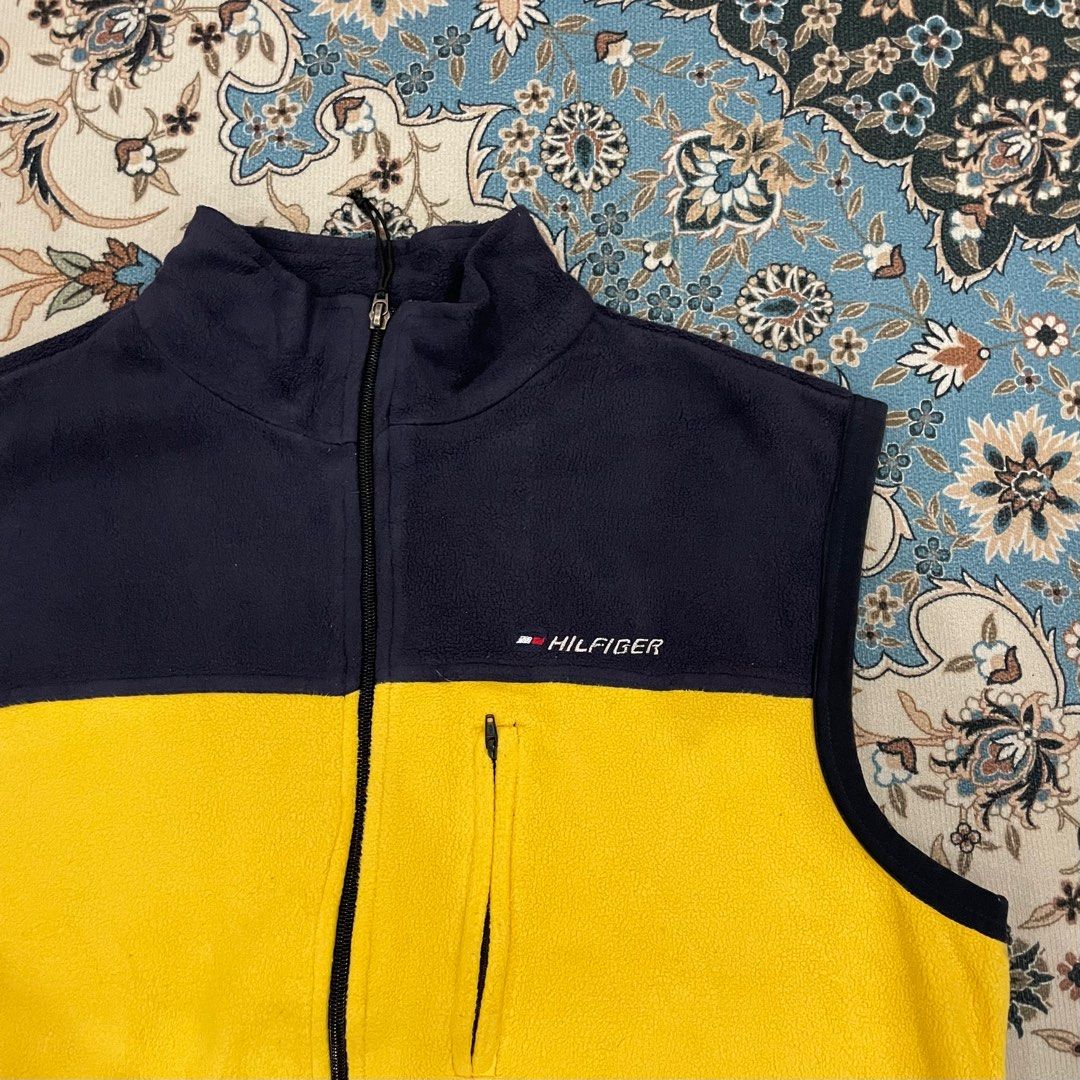 Tommy hilfiger yellow fleece on sale