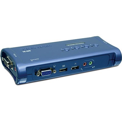 TRENDnet 4-Port USB KVM Switch and Cable Kit with Audio, Manage 4 ...