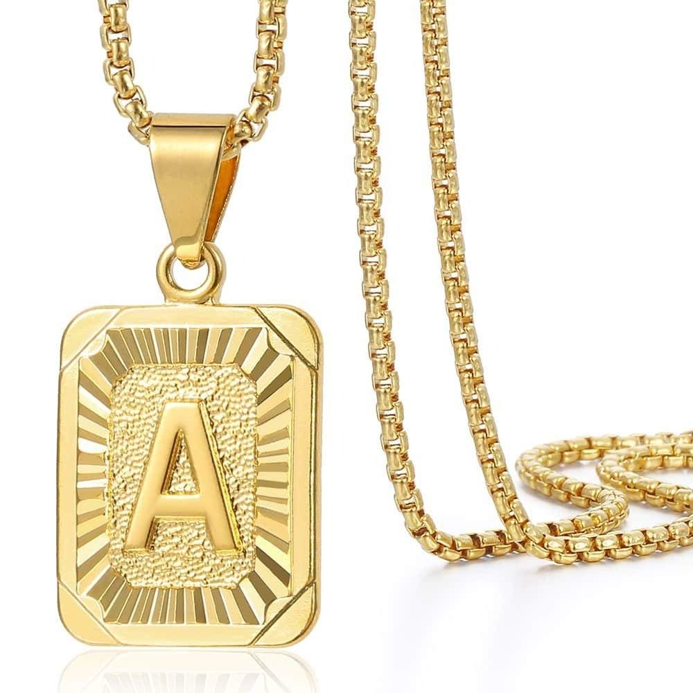 Gold chain letter a new arrivals
