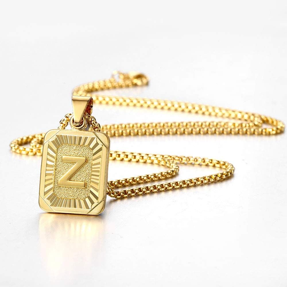 Mens chain with letter pendant store
