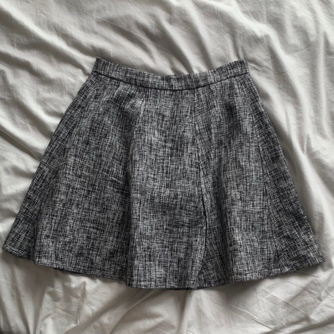 High waisted 2024 flare mini skirt