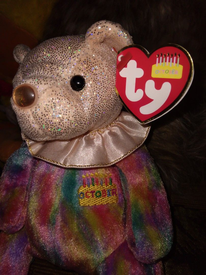 October beanie cheap baby value