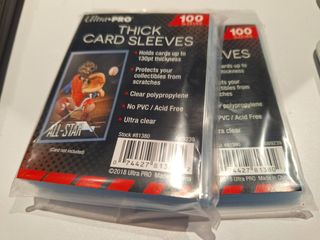 Ultra Pro 100 Pcs Soft Card Sleeves, 2 5/8 x 3 5/8-Inches