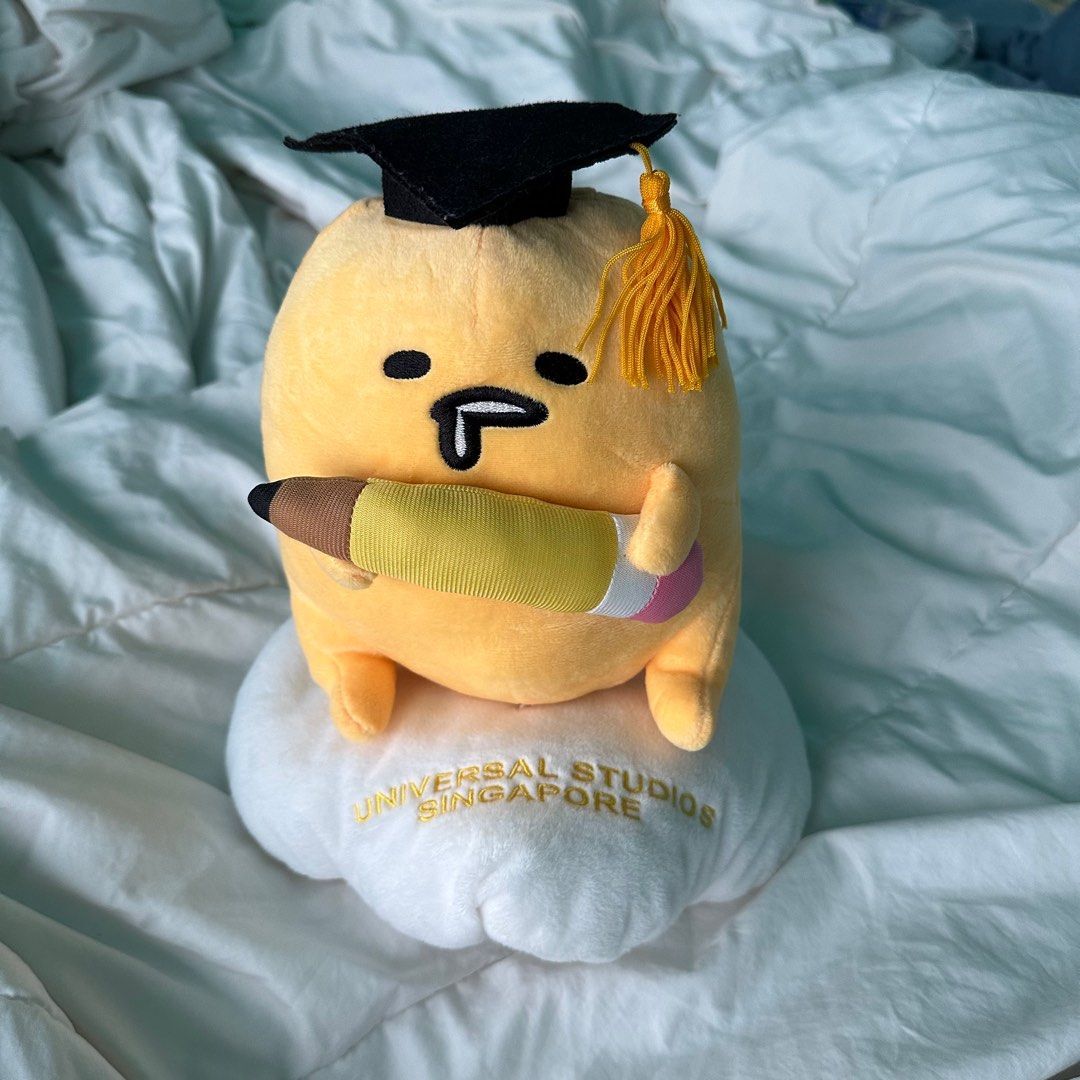Gudetama graduation plush 2025