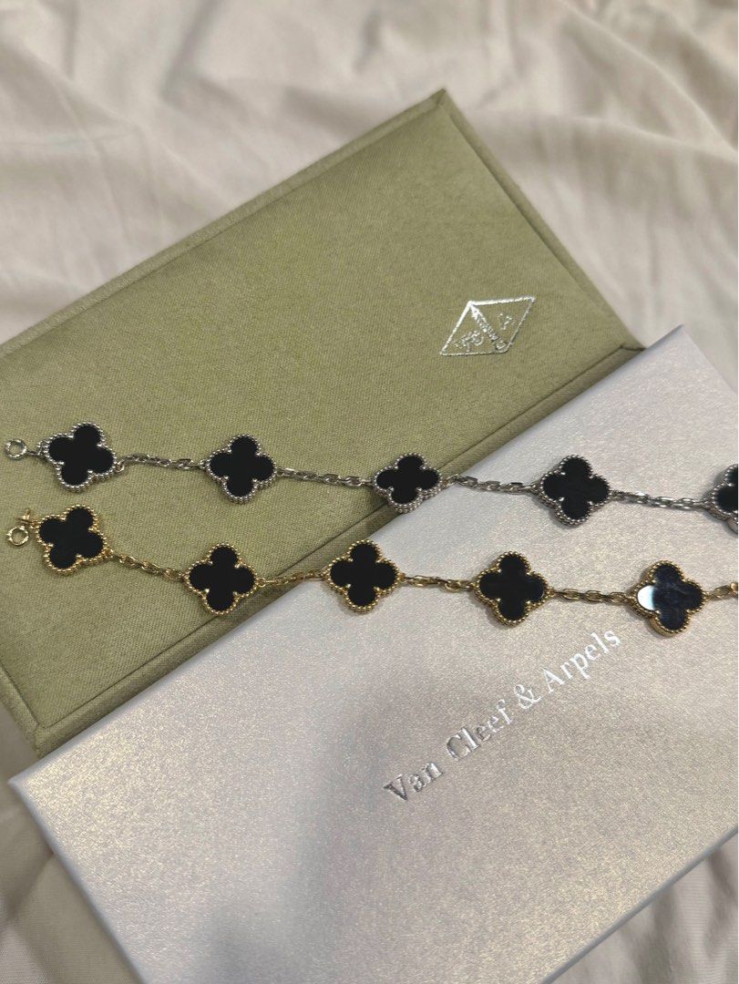 Van cleef onyx bracelet on sale