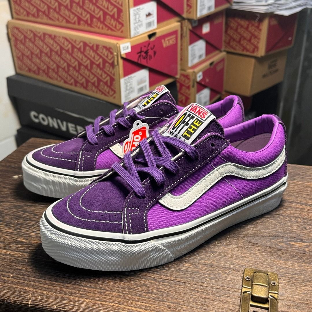Vans Sk8-Low Reissue SF 紫色男女款, 女裝, 鞋, 波鞋- Carousell