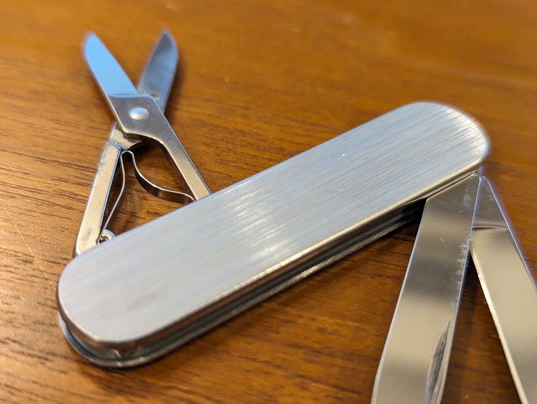 Victorinox Ensign 58mm Stainless Steel Vintage Swiss Army Knife, Sports