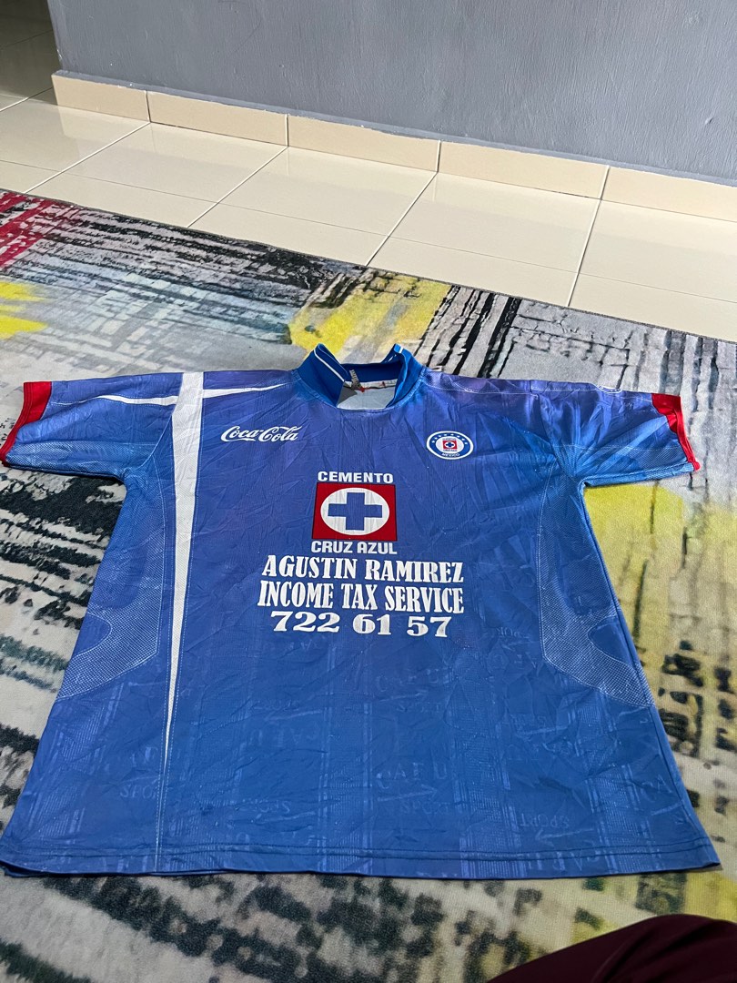 Vintage Deportivo Cruz Azul Jersey Men s Fashion Tops Sets