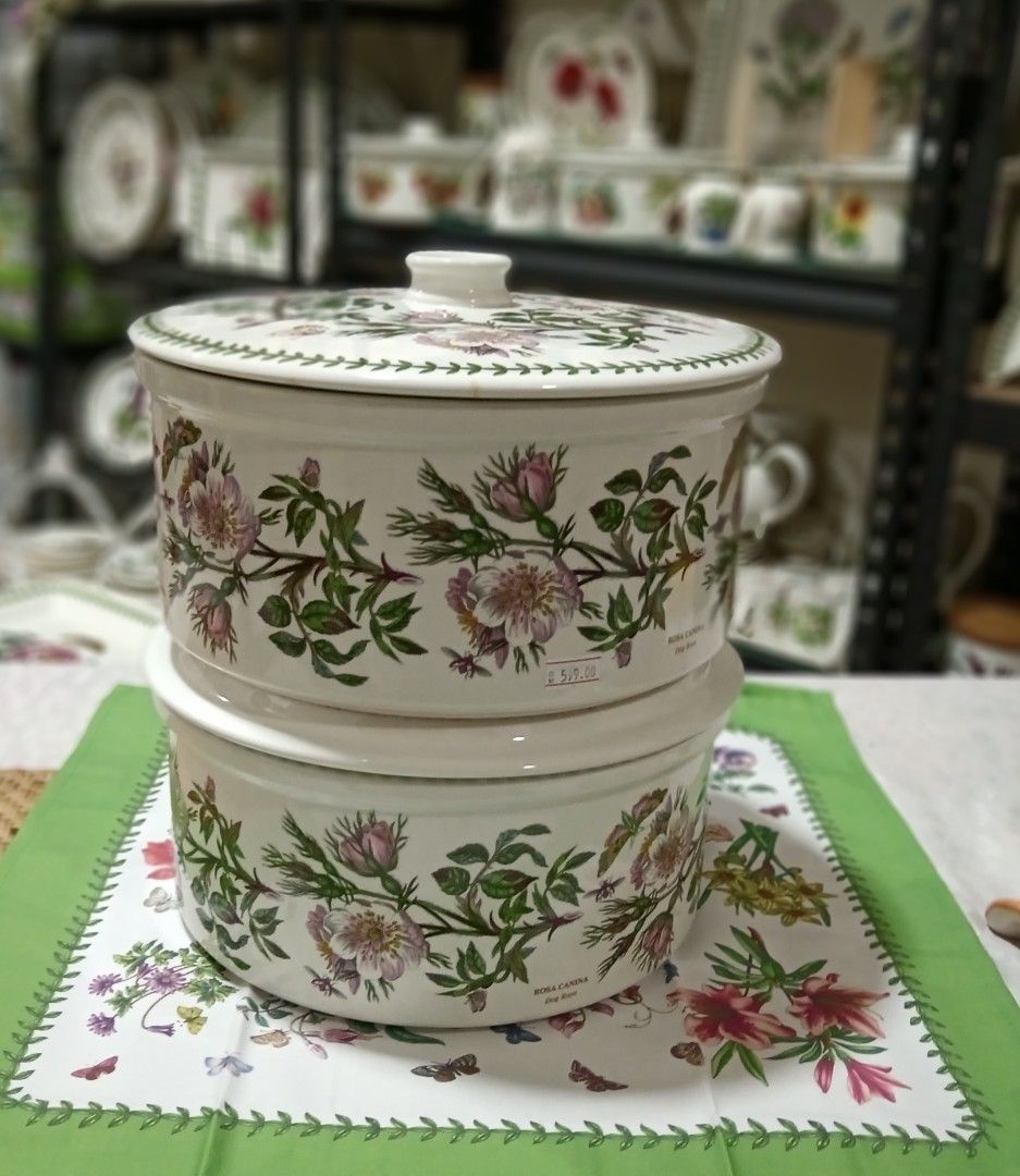 Vintage Port Meirion Botanic Garden Covered Drum Casserole dish