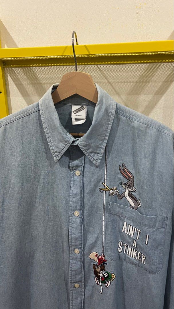 Looney tunes deals denim shirt