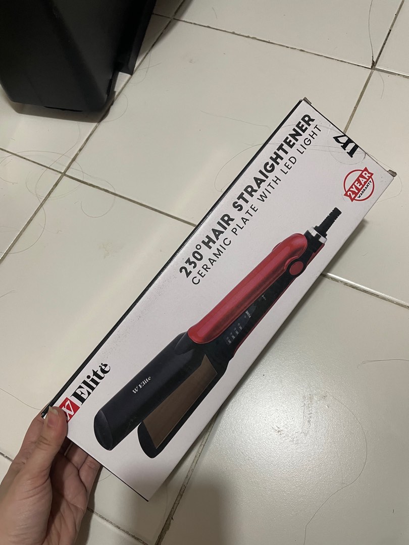 W Elite hair straightener, Beauty & Personal Care, Hair on Carousell