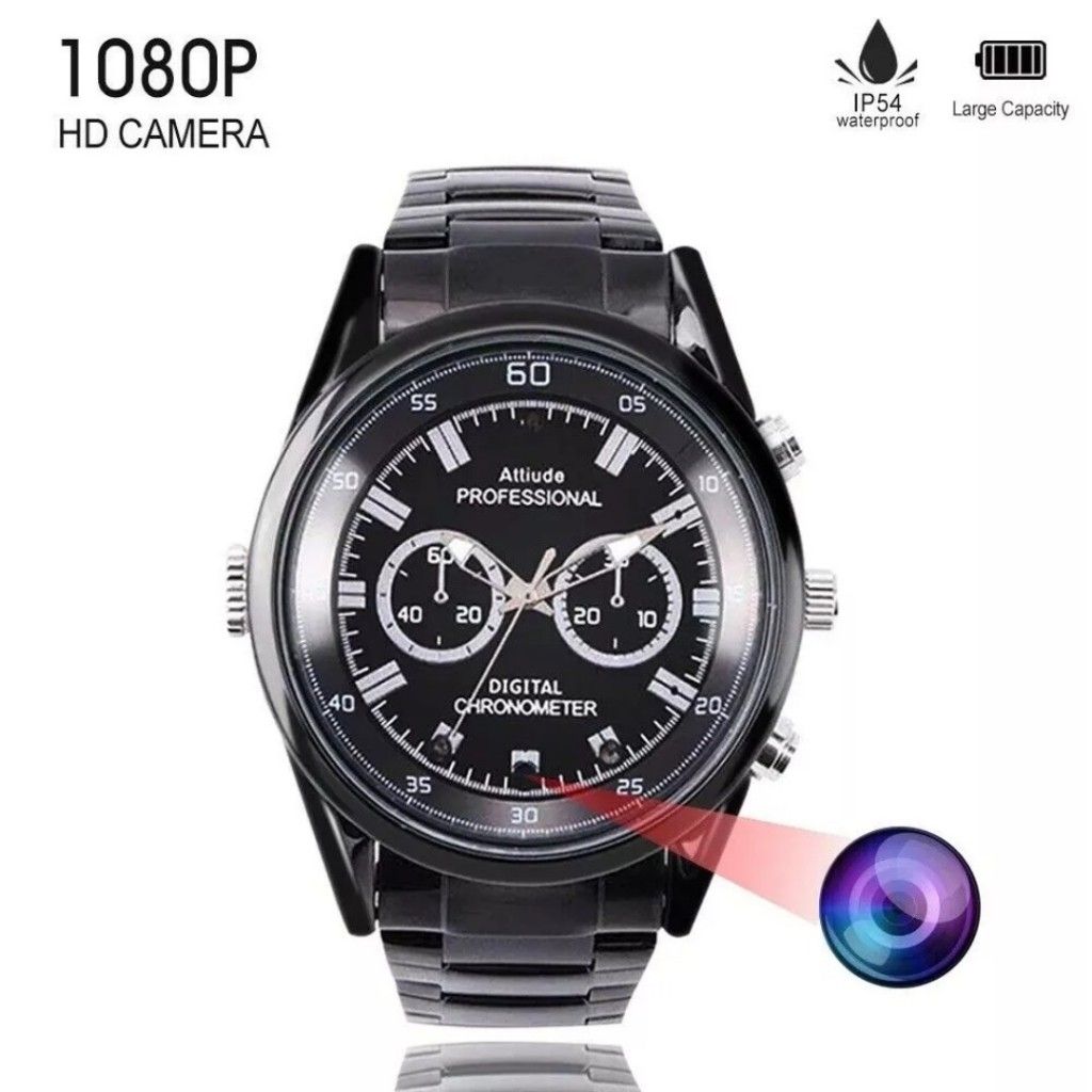 Watch Camera HD 1080P Wireless Mini wearable Audio Video Recorder