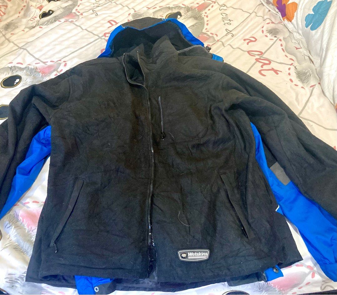 Wetskins Double Layered Detachable Winter Snow Jacket, Women's Fashion