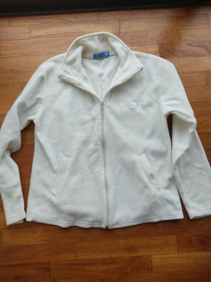 White full sales zip jacket