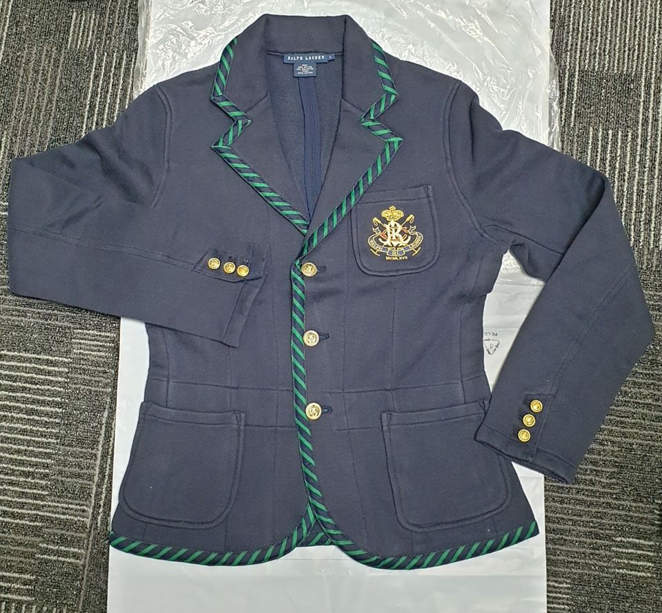 Ralph lauren crest blazer new arrivals