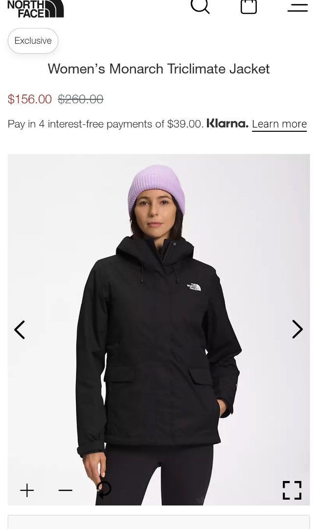 North face monarch triclimate sale womens